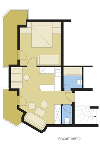 Grundriss Apartment 5